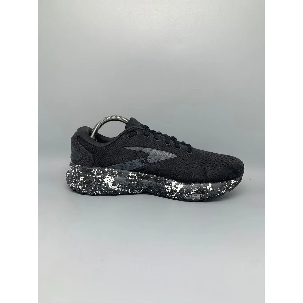 Brooks Ghost 14 Black Speckled Running Shoes 1104181D062 Men's Sz 9.5